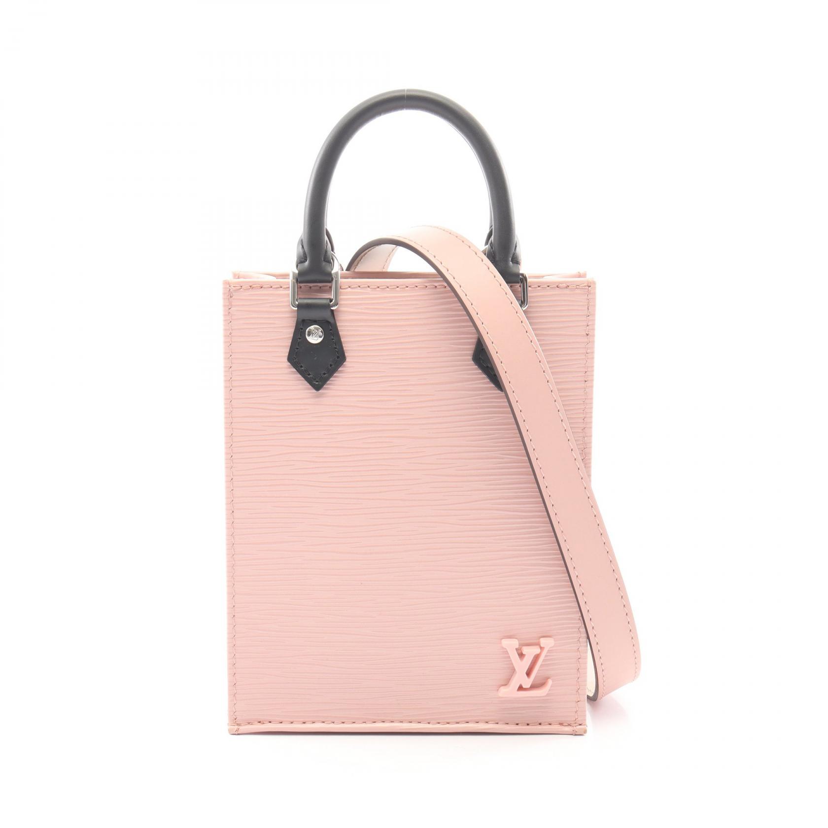 【10%OFFクーポン 7/26 9:59〆】 ルイ・ヴィトン LOUIS VUITTON プティット サックプラ エピ ローズバレリーヌ 2WAY ハンドバッグ バッグ レザー レディース ピンク系 / ブラック系 M69575 【中古】|Brandoff銀座