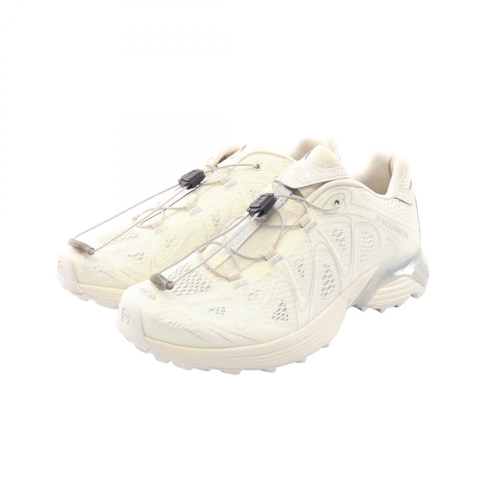 【10%OFFクーポン 7/26 9:59〆】 サロモン SALOMON XT-WHISPER VOID スニーカー 靴 ファブリック レディース ホワイト系 / グレー系 【中古】|Brandoff銀座
