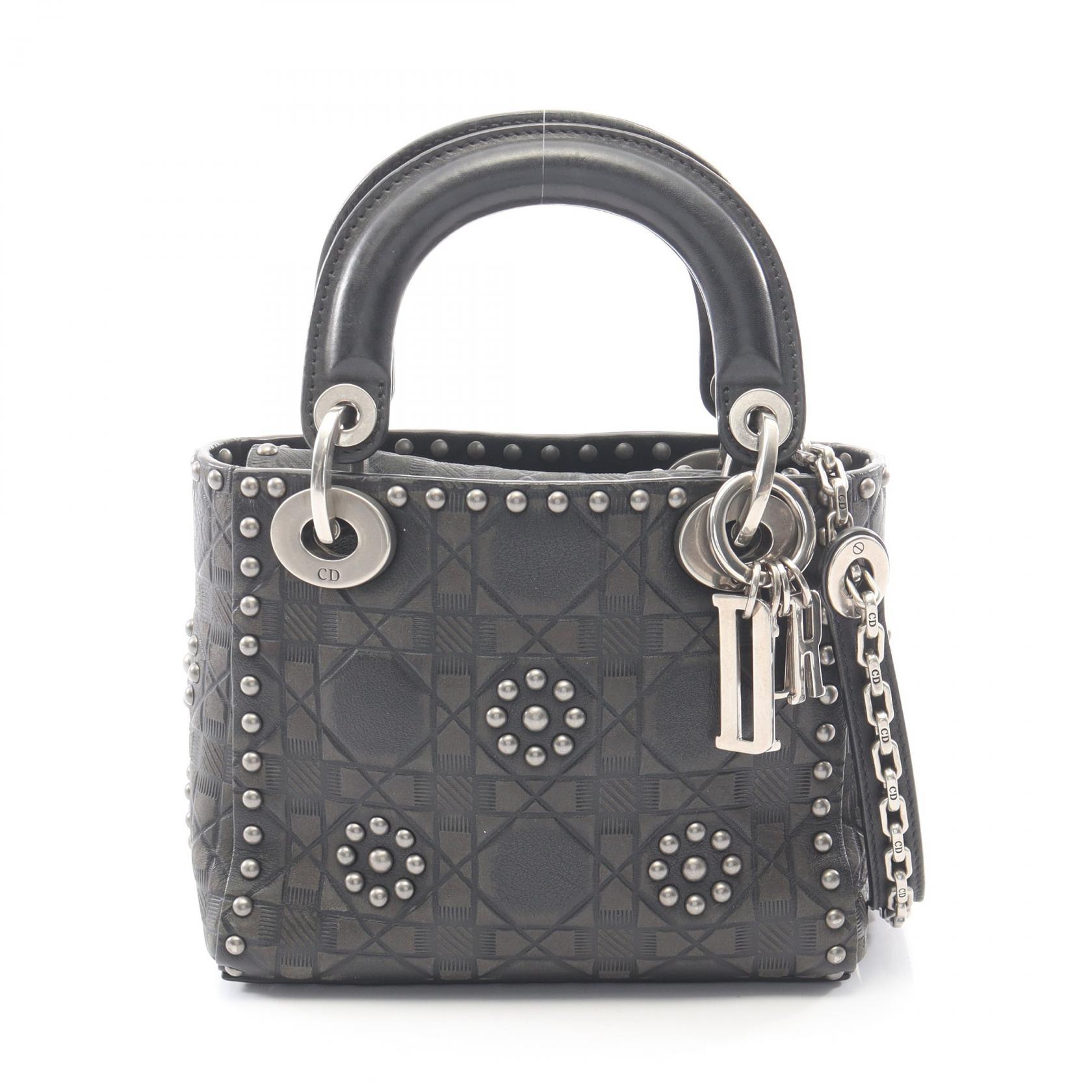ディオール Dior レディディオール ミニ 2WAY ハンドバッグ バッグ レザー レディース ブラック系 【中古】｜Brandoff銀座