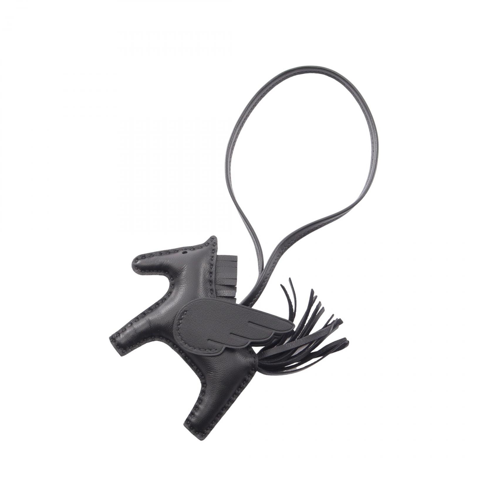 エルメス HERMES ロデオペガサスPM ソーブラック チャーム アクセサリー アニョーミロ / ヴォースイフト アニョーミロ レディース ブラック系 【中古】|Brandoff銀座