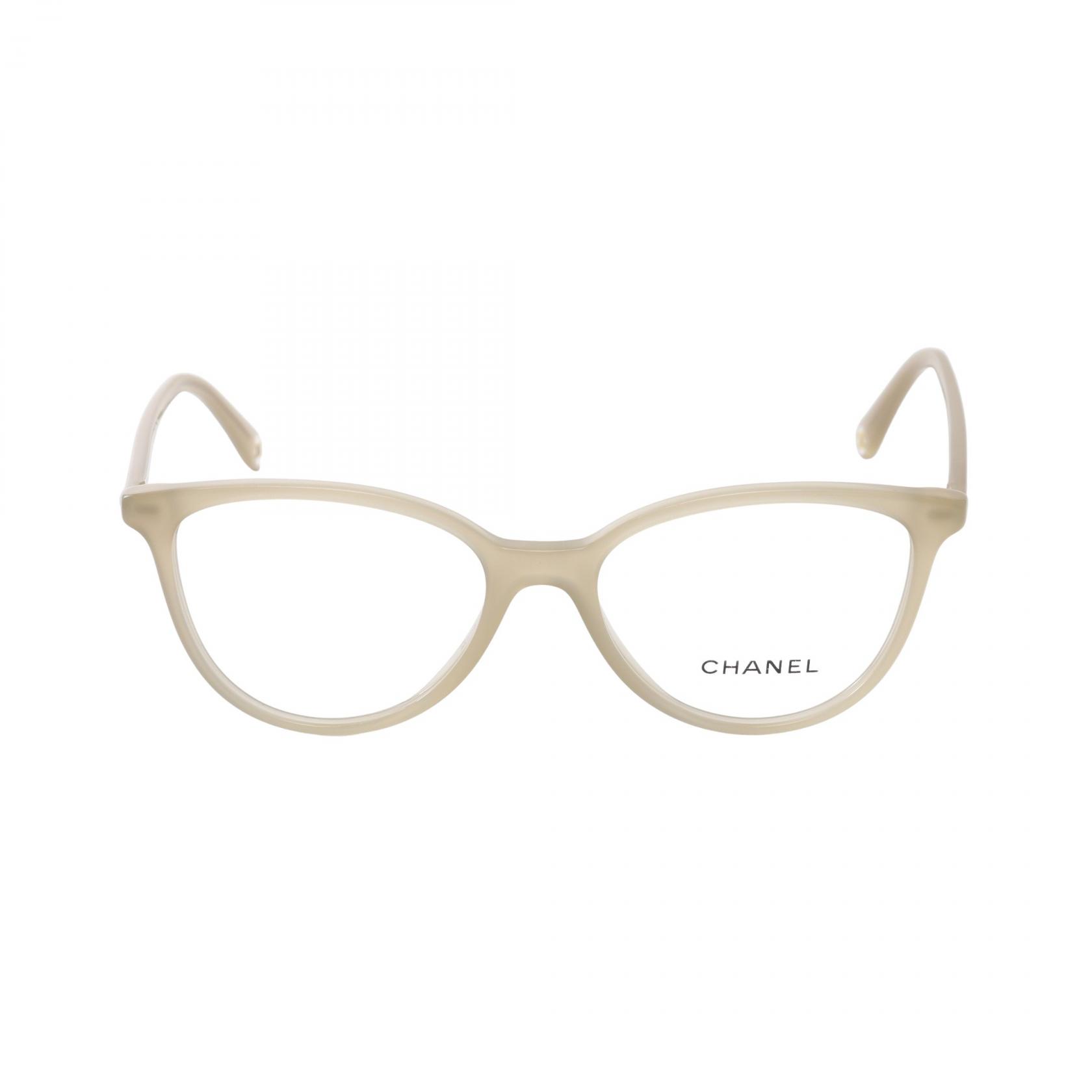 【10%OFFクーポン 7/26 9:59〆】 シャネル CHANEL バタフライシェイプオプティカル メガネ 衣料品 アセテート レディース ベージュ系 3446 【中古】｜Brandoff銀座