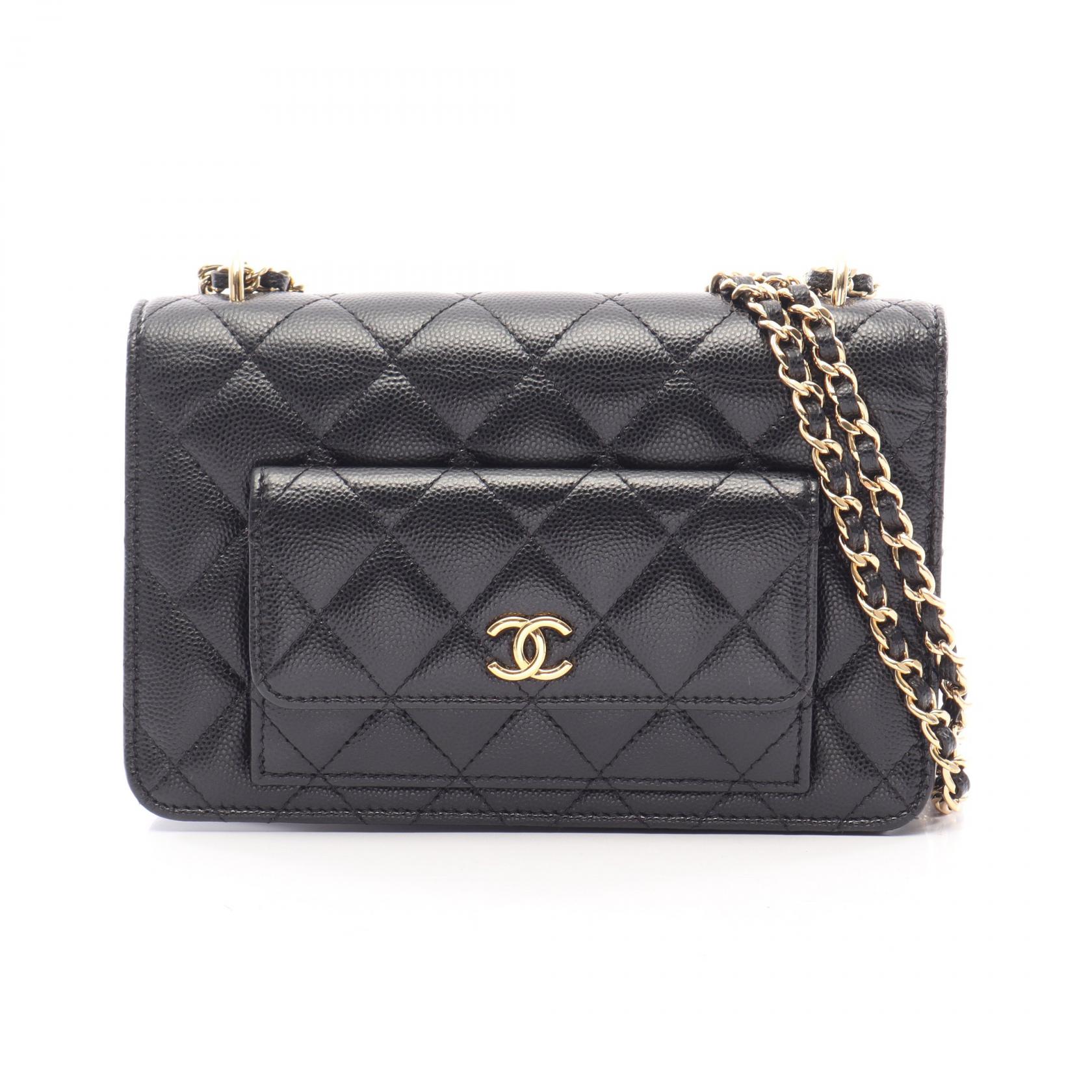 【10%OFFクーポン 7/26 9:59〆】 シャネル CHANEL マトラッセ ショルダーバッグ バッグ キャビアスキン(グレインドカーフ) レディース ブラック系 AP3464 【中古】|Brandoff銀座