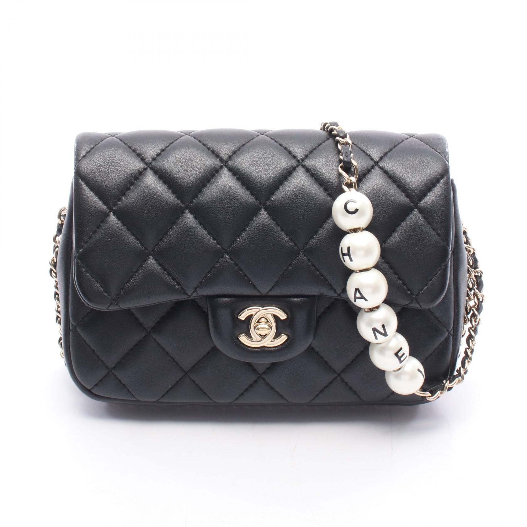 【10%OFFクーポン 7/26 9:59〆】 シャネル CHANEL マトラッセ スモールフラップ ショルダーバッグ バッグ レザー レディース ブラック系 AS1436 【中古】|Brandoff銀座