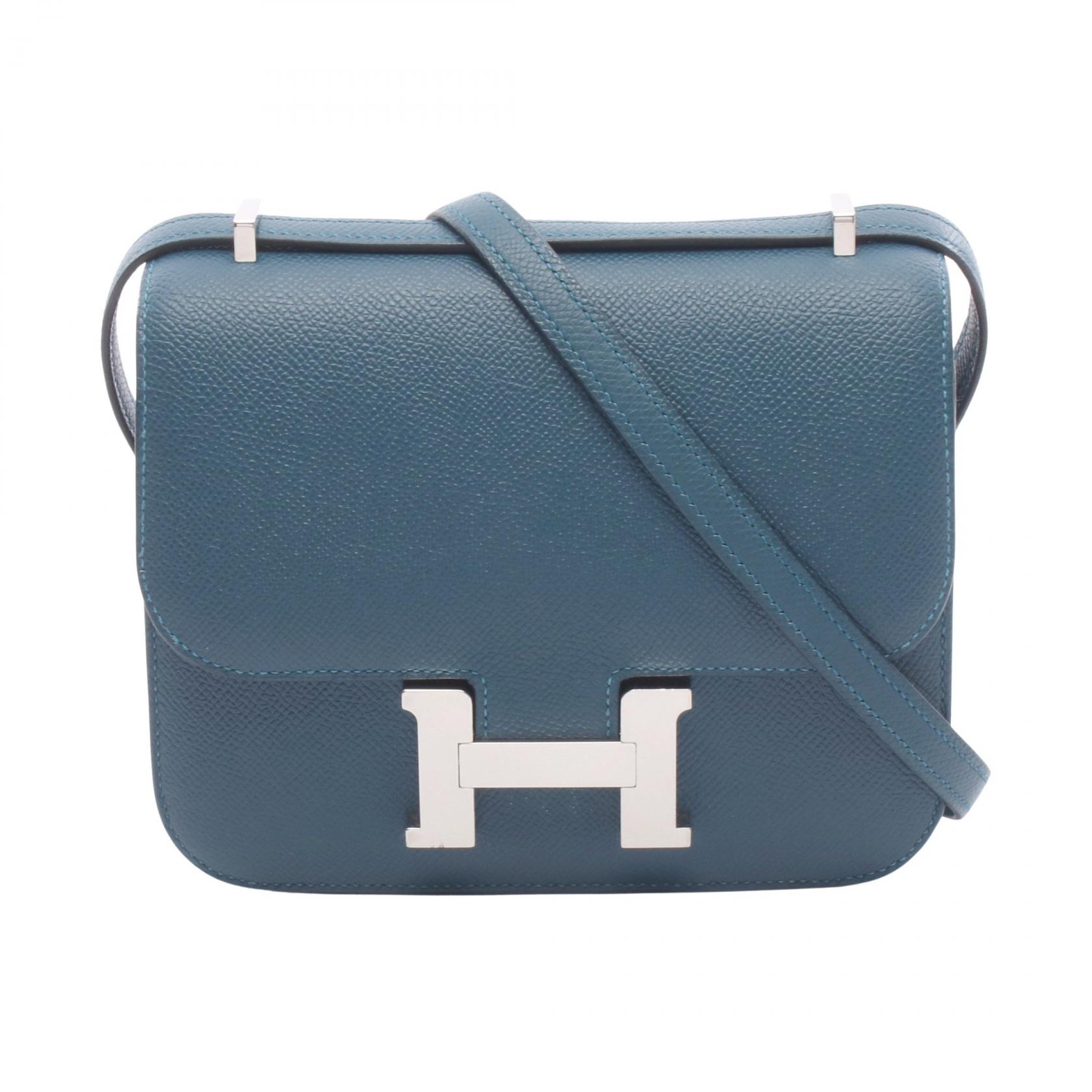 【10%OFFクーポン 7/26 9:59〆】 エルメス HERMES コンスタンス3 ミニ コルヴェール ショルダーバッグ バッグ ヴォーエプソン ヴォーエプソン レディース グリーン系 【中古】｜Brandoff銀座