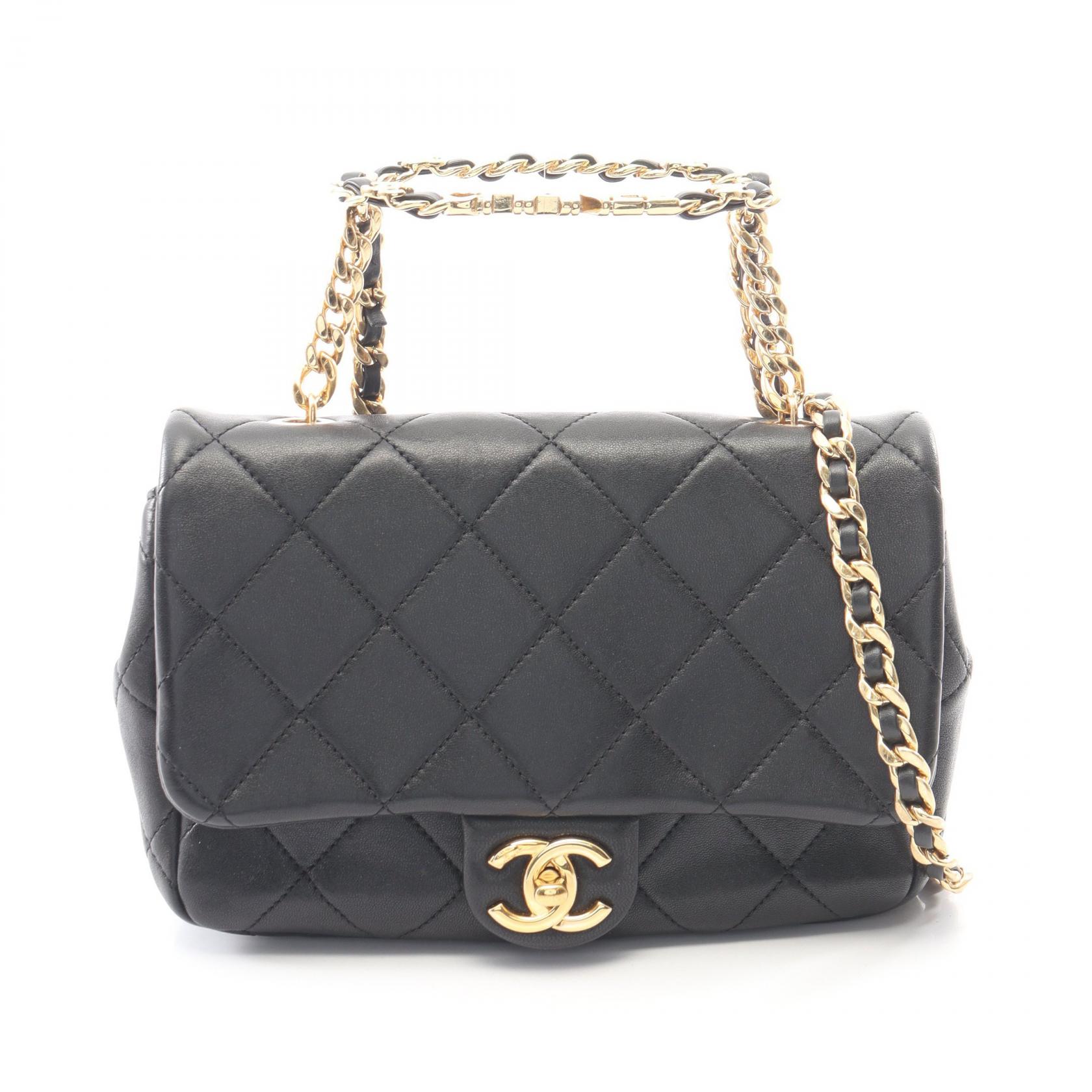 【10%OFFクーポン 7/26 9:59〆】 シャネル CHANEL マトラッセ 2WAY ショルダーバッグ バッグ レザー レディース ブラック系 【中古】|Brandoff銀座
