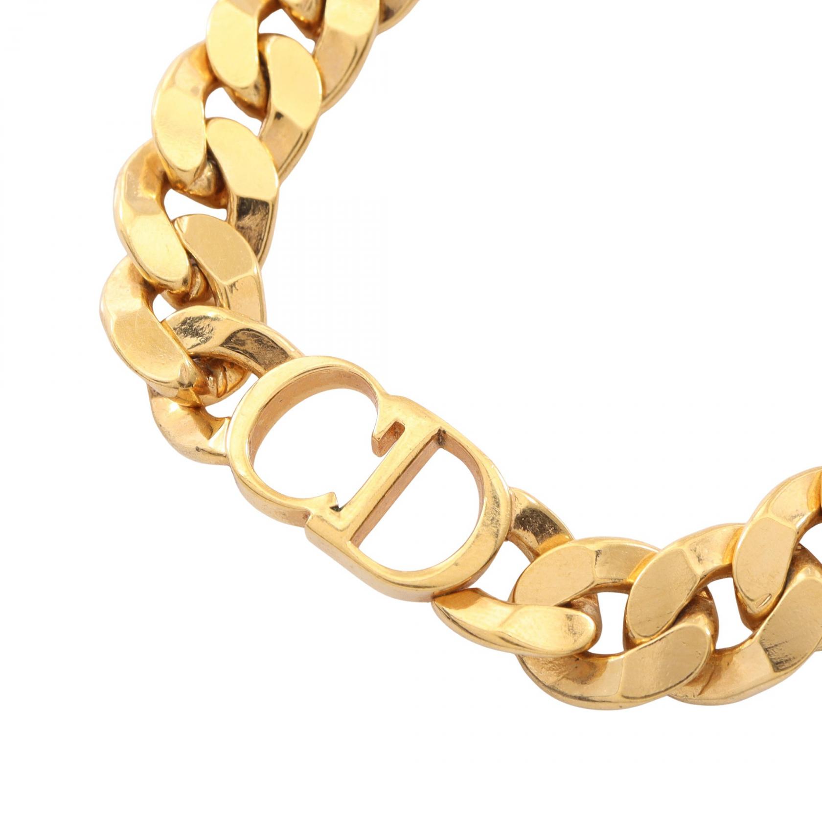 【10%OFFクーポン 7/26 9:59〆】 ディオール Dior 30 MONTAIGNE モンテーニュ ショート ネックレス ジュエリー GP（ゴールドメッキ） レディース ゴールド系 【中古】｜Brandoff銀座