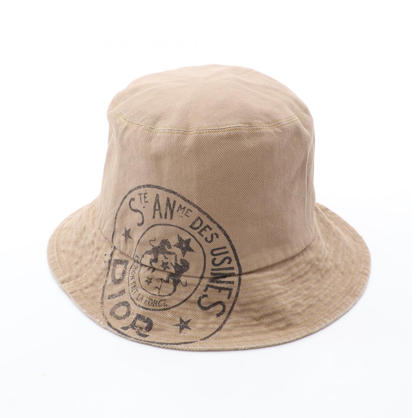 ディオール Dior Dior Union バケット ハット 帽子 コットン レディース ベージュ系 【中古】｜Brandoff銀座