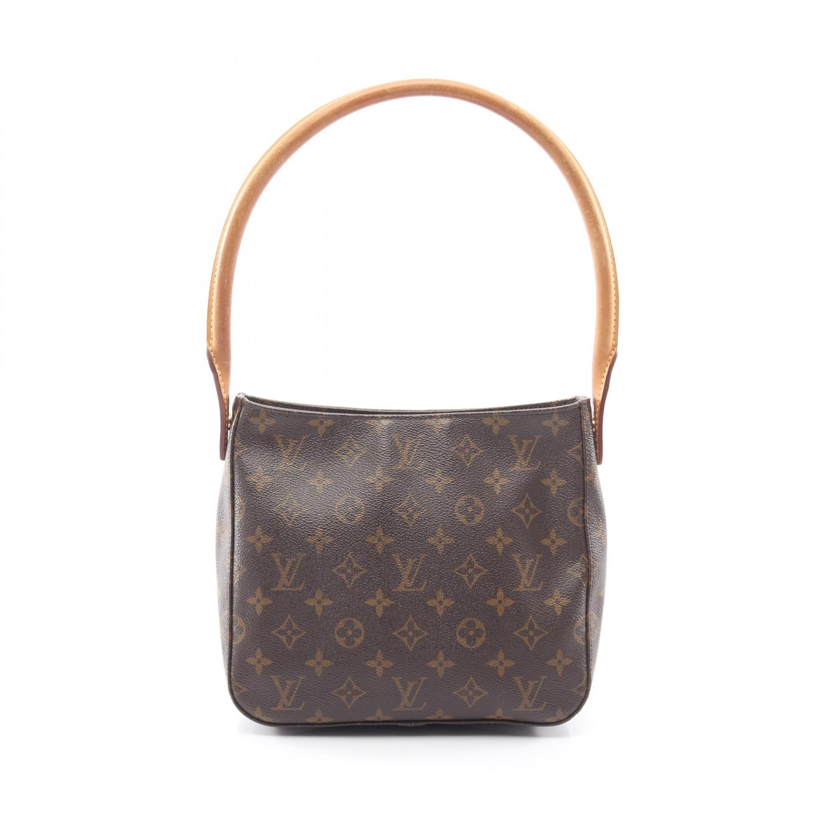 ルイ・ヴィトン LOUIS VUITTON ルーピングMM モノグラム ショルダーバッグ バッグ PVCコーティングキャンバス レザー モノグラム レディース ブラウン系 M51146 【中古】|Brandoff銀座