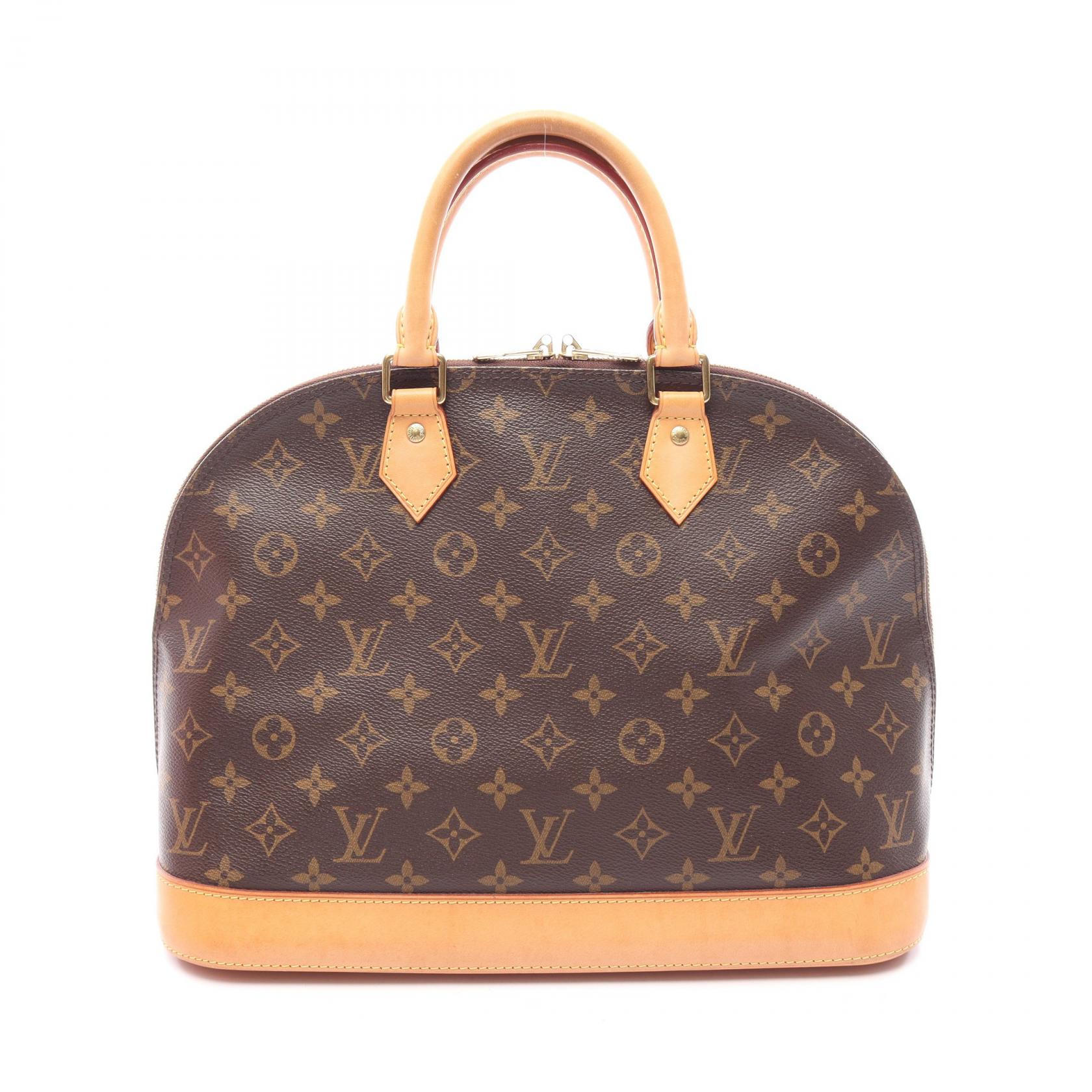 ルイ・ヴィトン LOUIS VUITTON アルマMM モノグラム ハンドバッグ バッグ PVCコーティングキャンバス レザー レディース ブラウン系 M40878 【中古】|Brandoff銀座