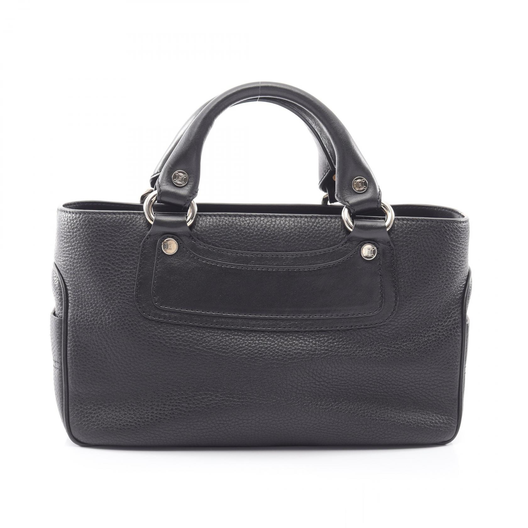セリーヌ CELINE ブギーバッグ ハンドバッグ バッグ レザー レディース ブラック系 【中古】|Brandoff銀座
