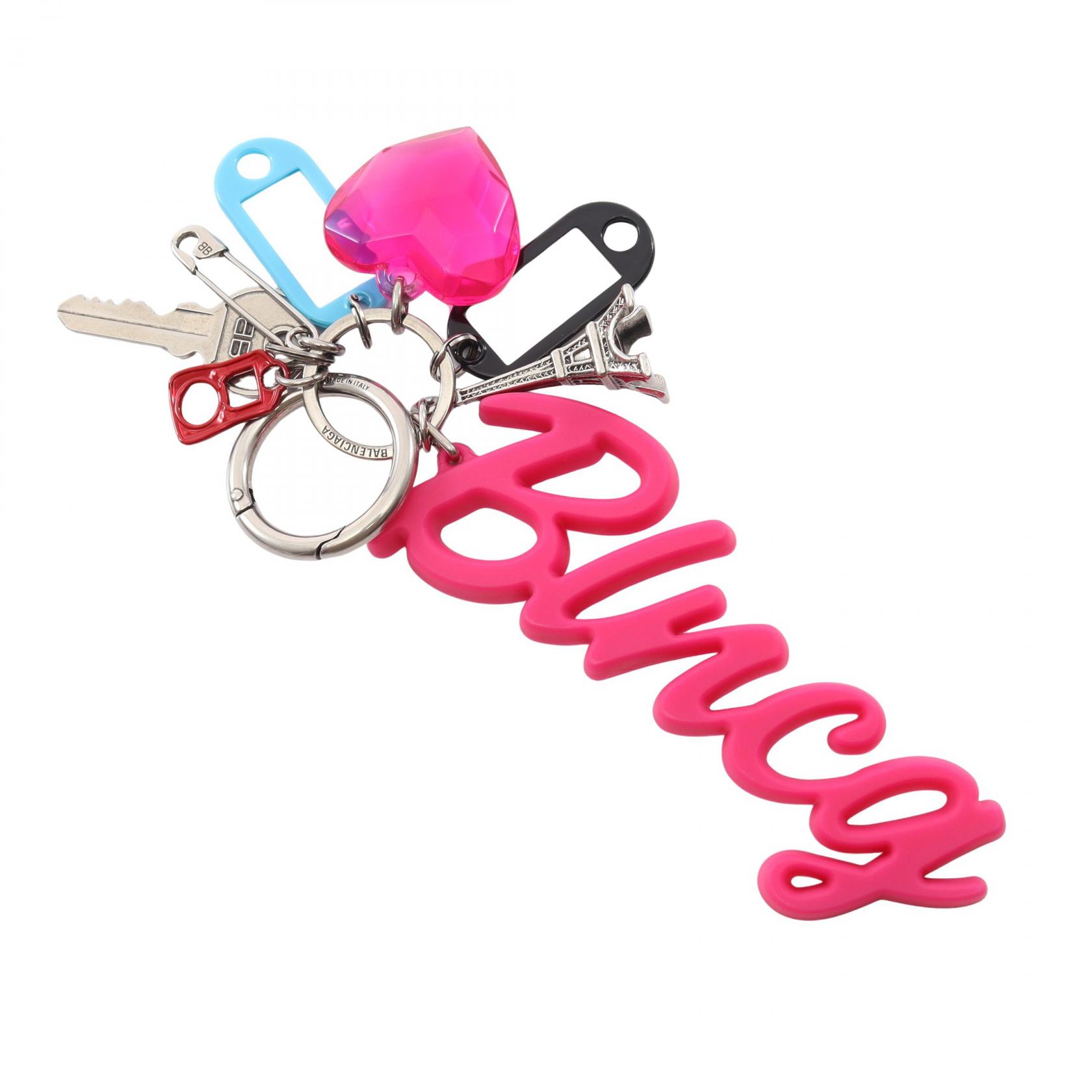 バレンシアガ BALENCIAGA Hourglass Soft ビッグ スーベニア キーリング キーホルダー アクセサリー メタル / プラスチック レディース ピンク系 / マルチカラー 8226982ABMT5286 【中古】|Brandoff銀座