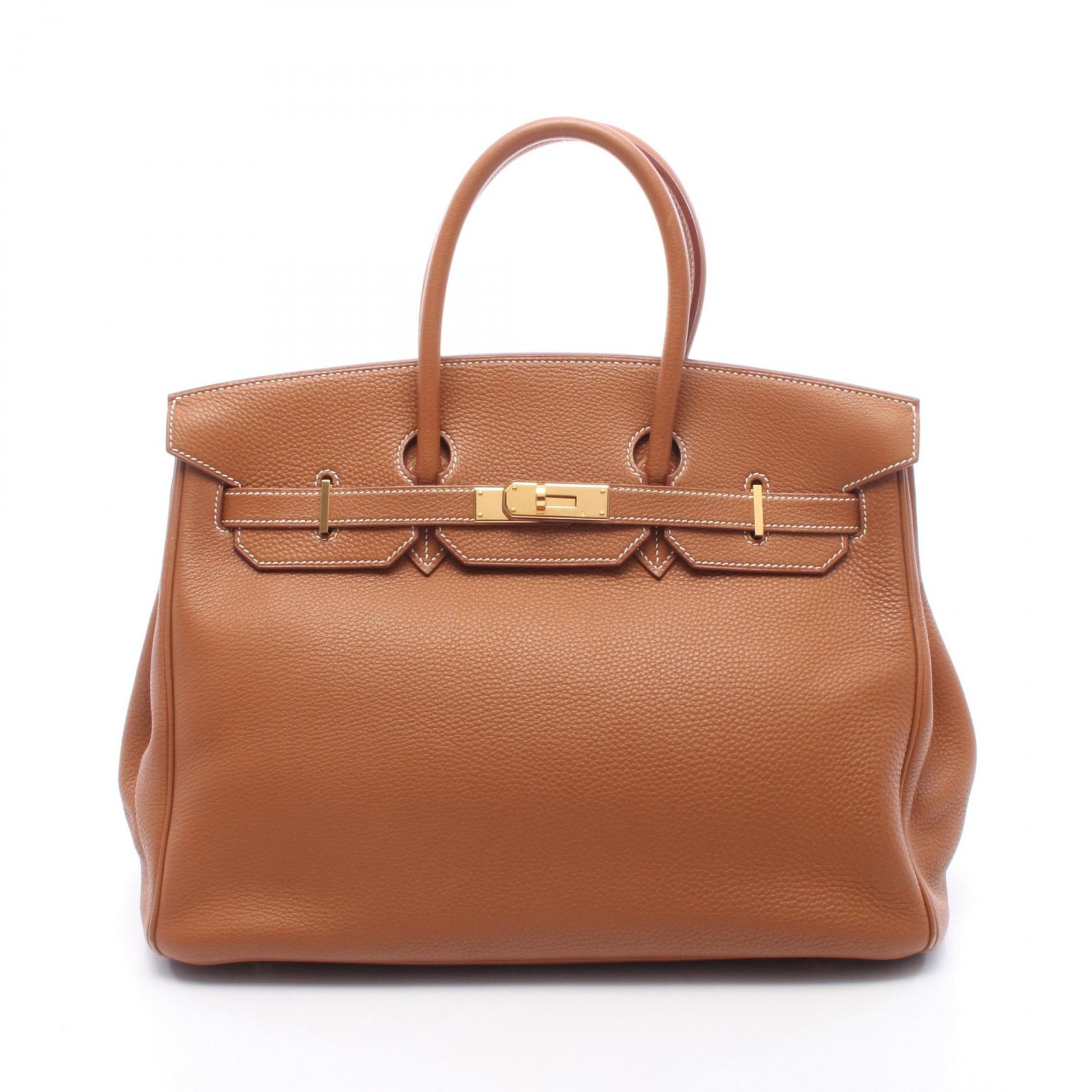 エルメス HERMES バーキン35 ゴールド ハンドバッグ バッグ トリヨンクレマンス トリヨンクレマンス レディース ブラウン系 【中古】|Brandoff銀座