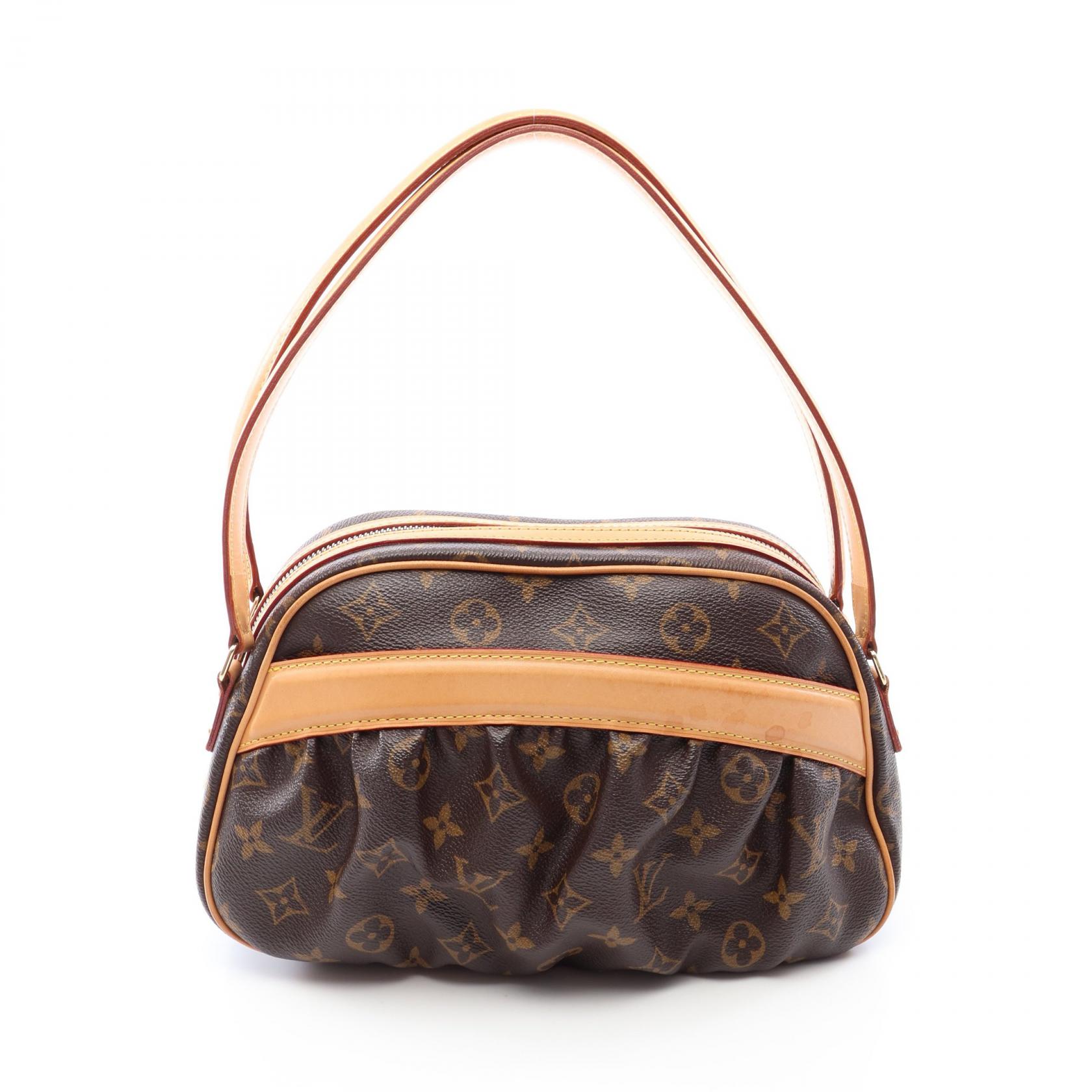 ルイ・ヴィトン LOUIS VUITTON クララ モノグラム ショルダーバッグ バッグ PVCコーティングキャンバス レザー レディース ブラウン系 M40057 【中古】｜Brandoff銀座
