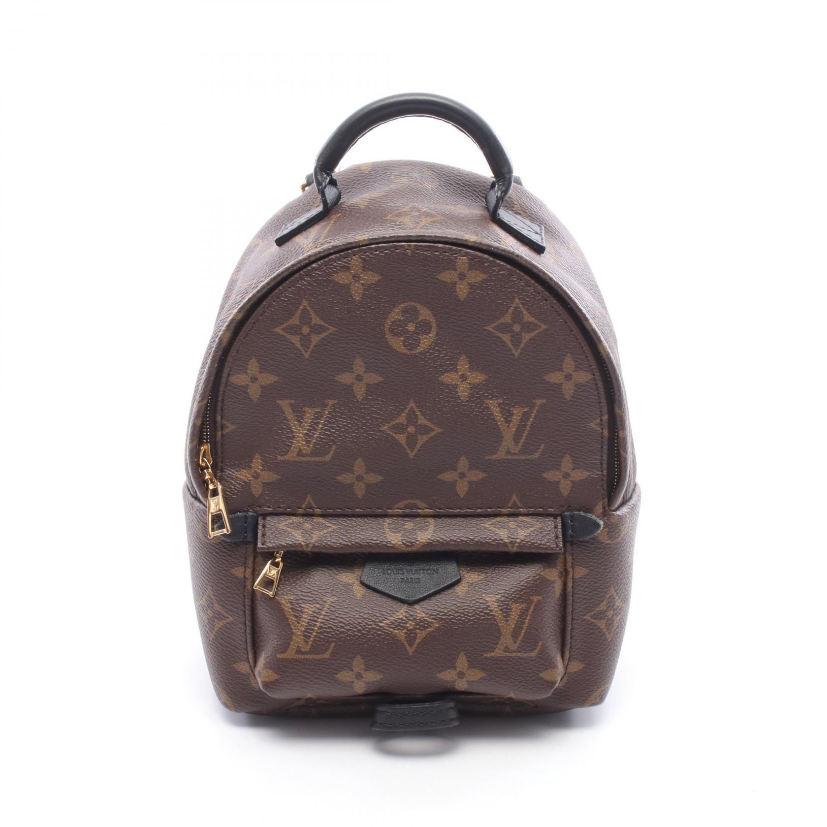 ルイ・ヴィトン LOUIS VUITTON パームスプリングス ミニ モノグラム リュックサック バックパック バッグ PVCコーティングキャンバス レザー レディース ブラウン系 / ブラック系 M41562 【中古】｜Brandoff銀座