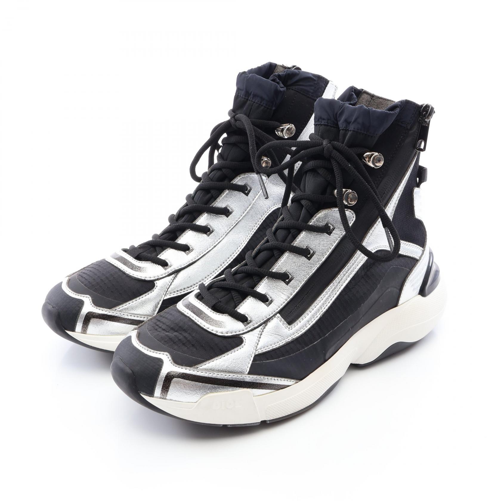 ディオール Dior DIOR × 空山基 B24 Runtek スニーカー 靴 レザー ファブリック メンズ ブラック系 / シルバー系 3SH120YNL 【中古】|Brandoff銀座