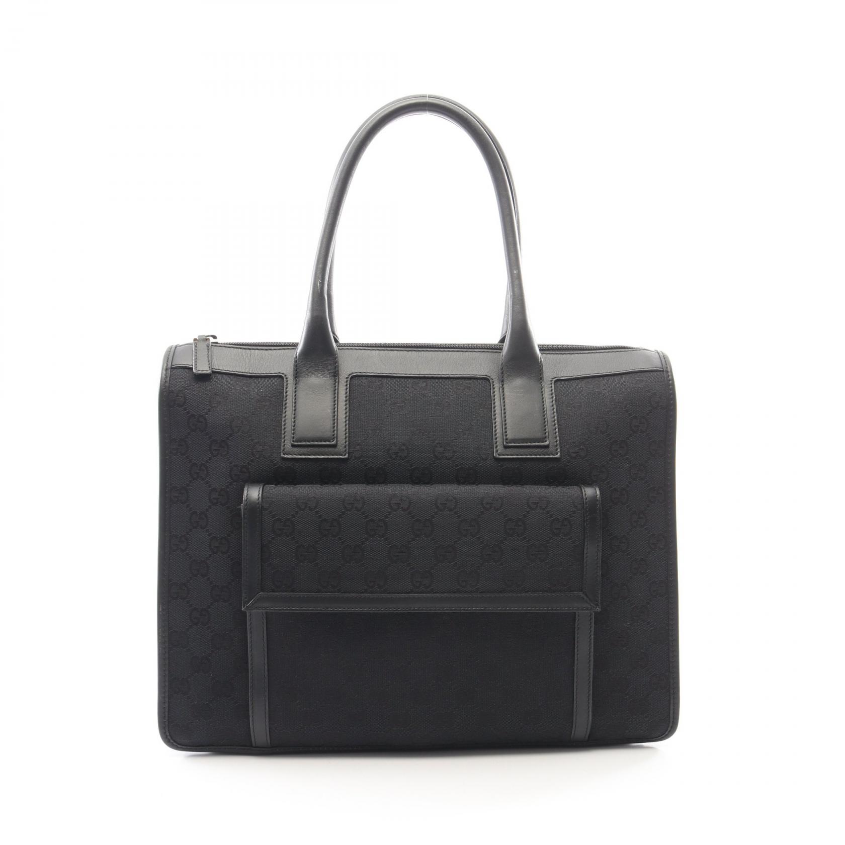 グッチ GUCCI GGキャンバス ハンドバッグ バッグ キャンバス レザー レディース ブラック系 000･0854 【中古】｜Brandoff銀座 61,050円