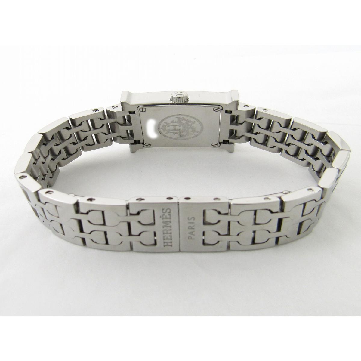 腕時計 送料無料 バーキン エルメス Hウォッチ ルイ ヴィトン 腕時計 レディース ステンレススチール Ss Hh1 110 Hermes クオーツ 時計 Hウォッチ 美品 ブランドオフ Brandoff Brandoff銀座 Hermes Hウォッチ 腕時計 時計 ランクa 送料無料 ブランドオフ 誕生日