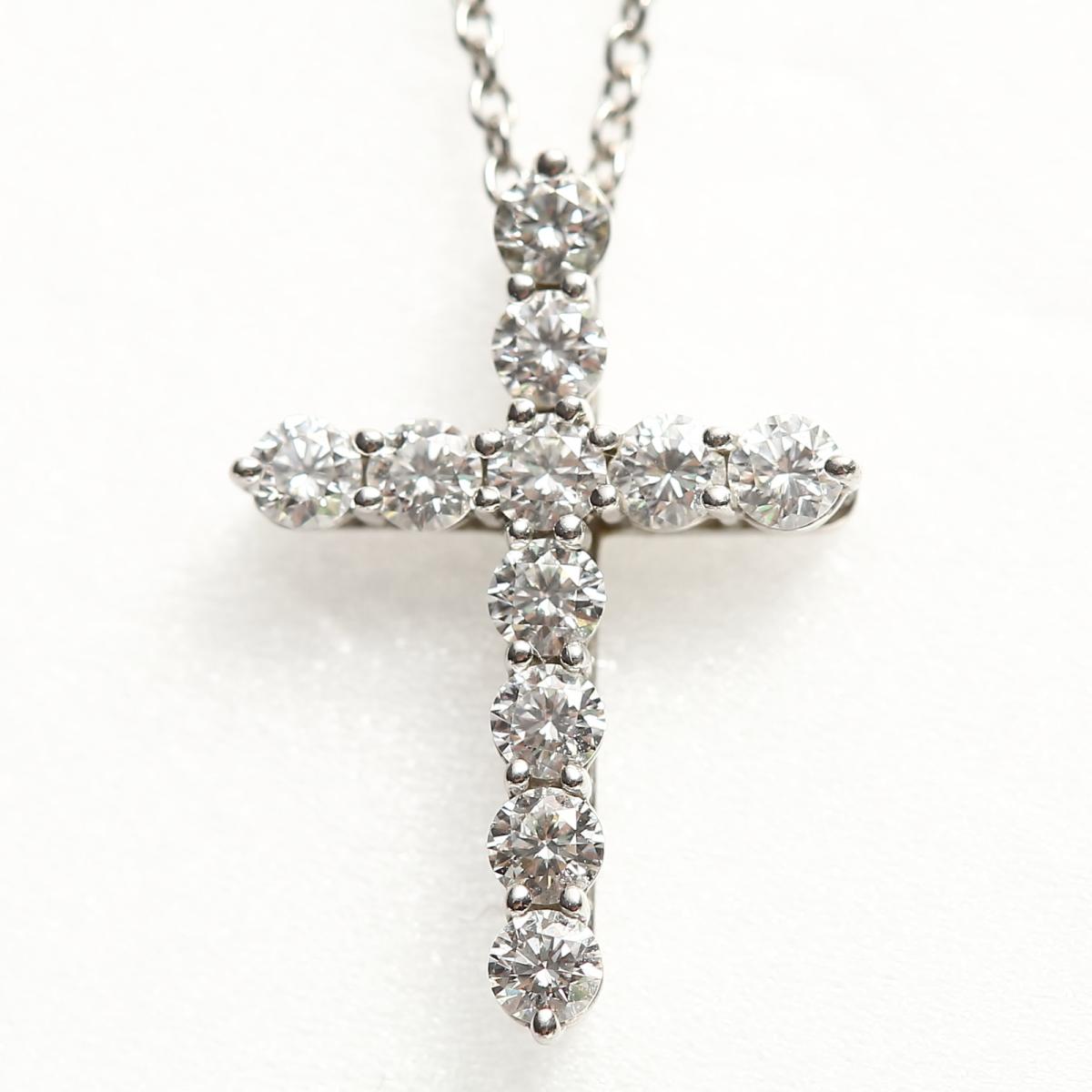 ティファニー 中古 29日1 59まで クロスダイヤモンド ネックレス プラチナ ティファニー レディース ダイヤモンド 最大2万円off 中古 29日1 59まで Pt950 X Tiffany Co Brandoff ブランドオフ ブランド アクセサリー ペンダント Brandoff銀座