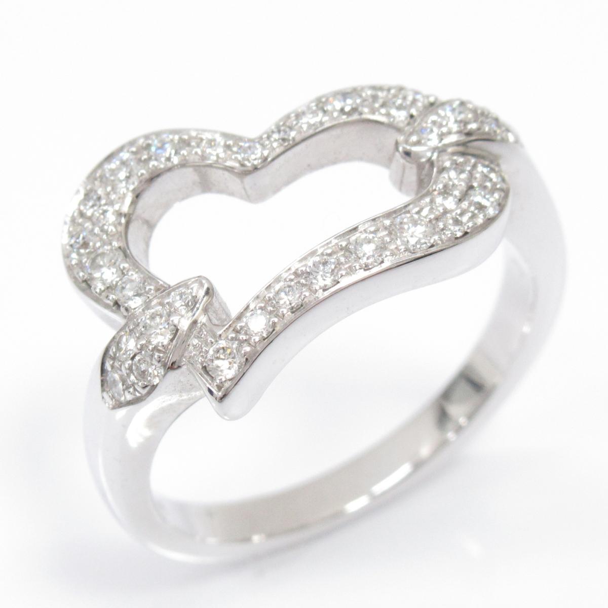 【楽天市場】【中古】 ピアジェ ハートダイヤリング 指輪 レディース K18WG (750) ホワイトゴールド x ダイヤモンド