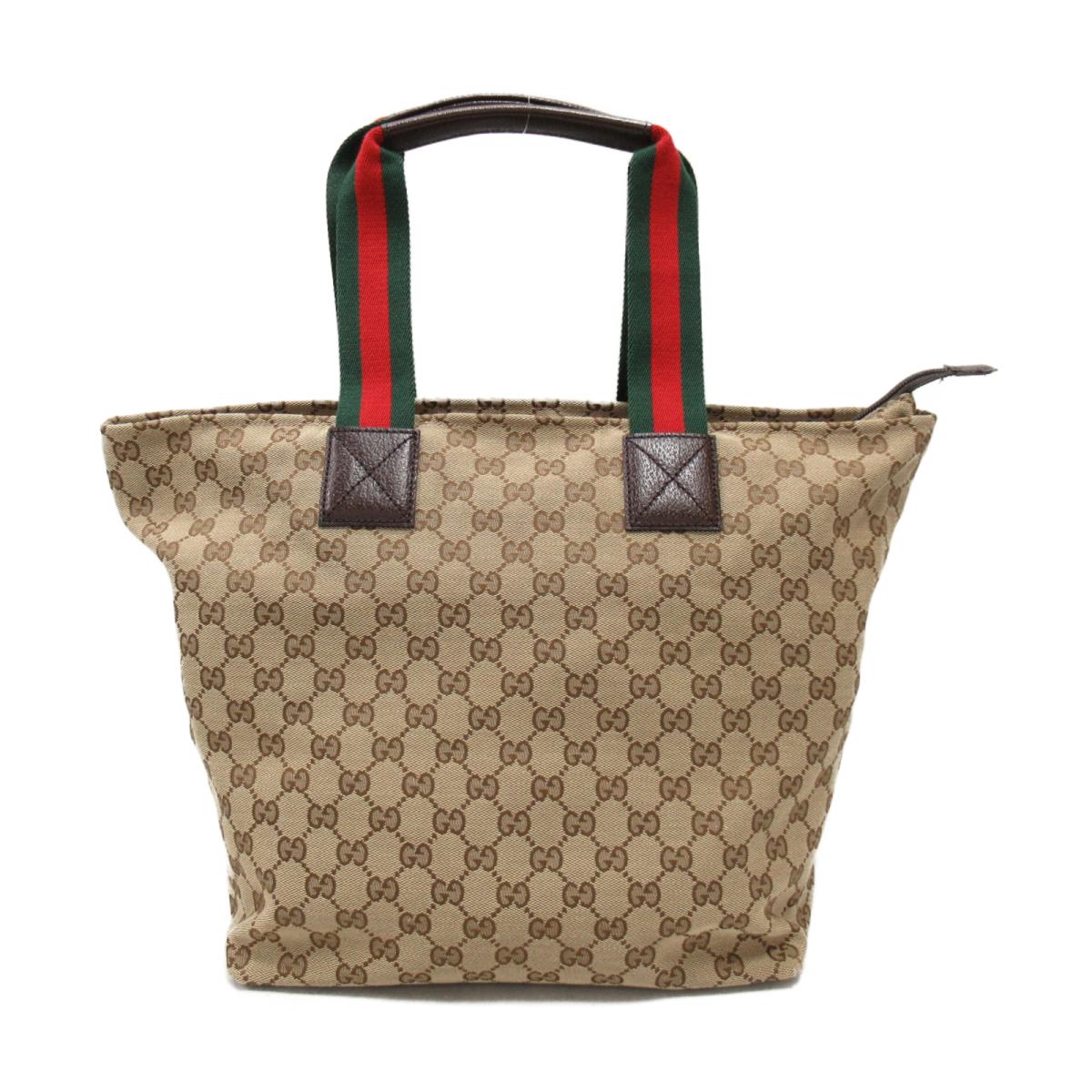 中古 グッチ Ggキャンバス トートバッグ メンズ レディース キャンバス メンズ レザー ブランドオフ ベージュ ブラウン Gucci Brandoff ブランドオフ ブランド ブランドバッグ バッグ バック トートバック トート Brandoff銀座 Gucci Gg キャンバス