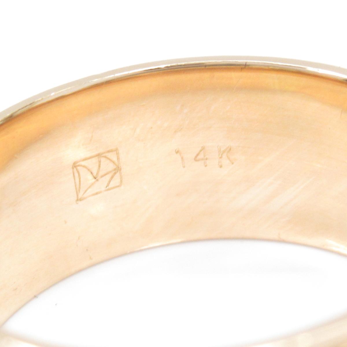 中古 ジュエリー デザインリング 指輪 メンズ レディース デザインリング 14k イエローゴールド 中古 Hermes Jewelry Brandoff ブランドオフ ブランド アクセサリー リング Brandoff銀座 Jewelry デザインリング 指輪 ノーブランドジュエリー ランクa 送料