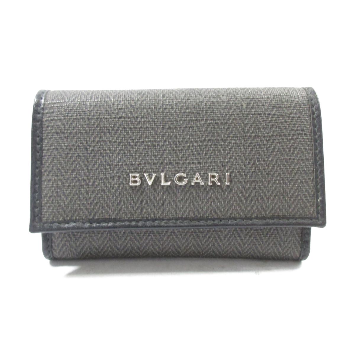 中古 6連キーケース Louis メンズ X ブルガリ 塩化ビニールコーティング ブラック 26日まで Bvlgari ブランド 26日まで 最大1万円off レザー Brandoff ブランドオフ ブランド キーホルダー キーケース Brandoff銀座 Bvlgari 6連キーケース 財布 ランクs