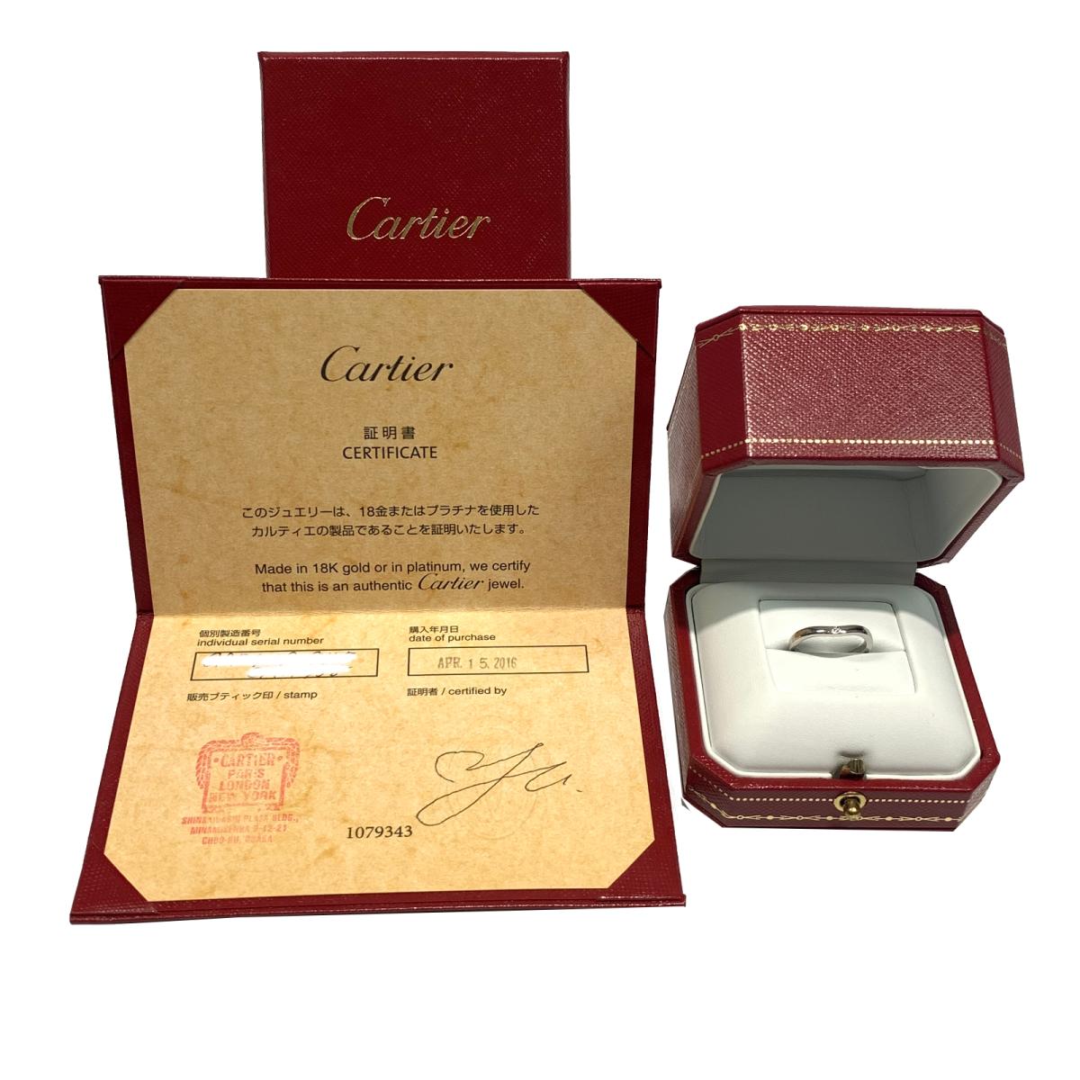 超人気の 中古 財布 カルティエ バレリーナカーブ ダイヤモンド リング メンズ レディース Pt950 プラチナ シルバー Cartier Brandoff ブランドオフ ブランド ジュエリー アクセサリー 指輪 Brandoff銀座 Cartier バレリーナカーブ ダイヤモンド リング