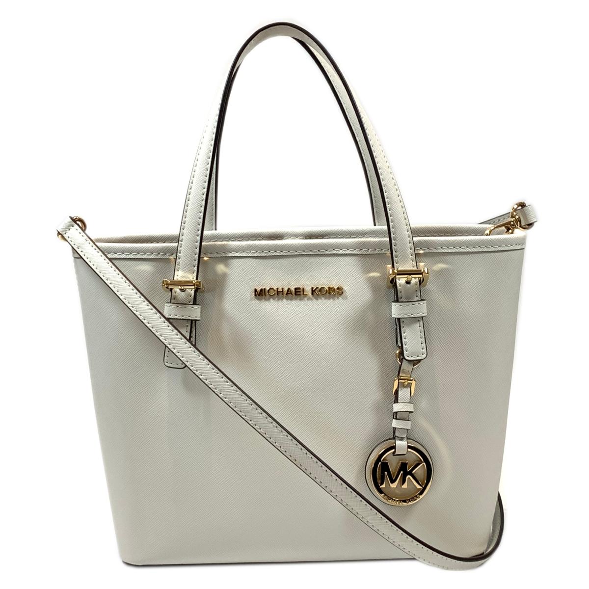 マイケルコース サフィアーノレザー サフィアーノレザー レディース ホワイト Kors Hermes エルメス Brandoff ブランド ブランドバッグ トートバッグ 中古 Michael ブランドオフ ブランドバック かばん バッグ バック トートバック トート Brandoff銀座 Michael