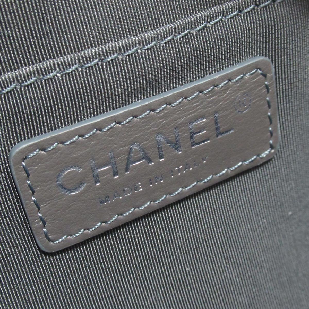 シャネル マトラッセ ウエストバッグ Hermes ボディバッグ 財布 バッグ レディース レザー グレー シルバー金具 Vuitton A577 中古 Chanel Brandoff ブランドオフ メンズ ブランド ブランドバッグ バック ボディバック ウエストポーチ 普段使い Brandoff銀座