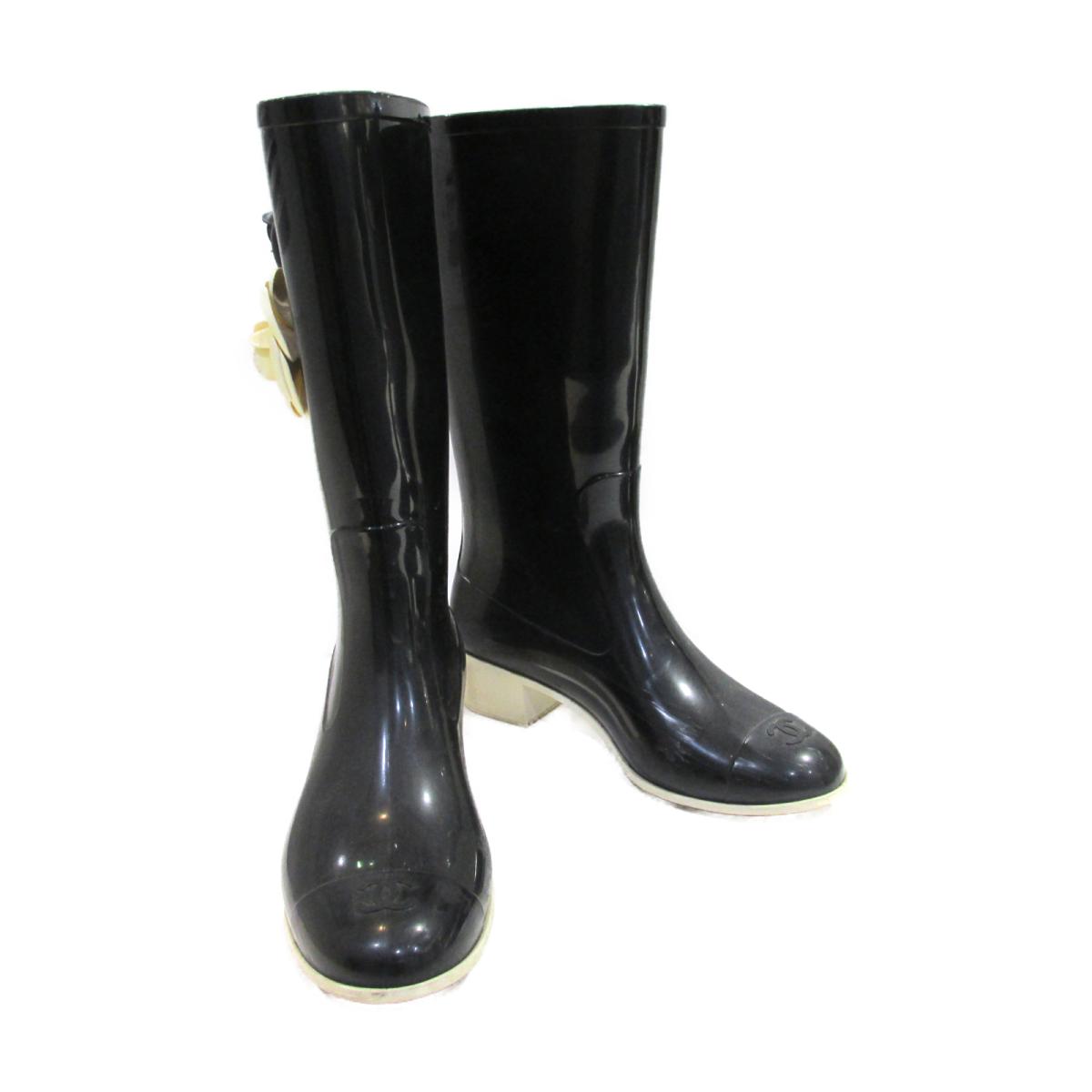 55 以上節約 中古 シャネル レインブーツ レディース ラバー ブラック ホワイト Chanel Brandoff ブランドオフ ブランド 靴 シューズ クツ レインシューズ ブーツ 送料無料 Seabreezehotelios Com