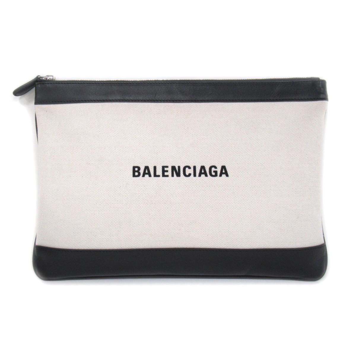 スーパーセール期間限定 クラッチバッグ セカンドバッグ ブランドバッグ ブランド ブランドオフ Brandoff Balenciaga ホワイト ブラック レザー キャンバス レディース メンズ セカンドバッグ クラッチバッグ バレンシアガ 中古 バッグ ポーチ アクセサリーポーチ