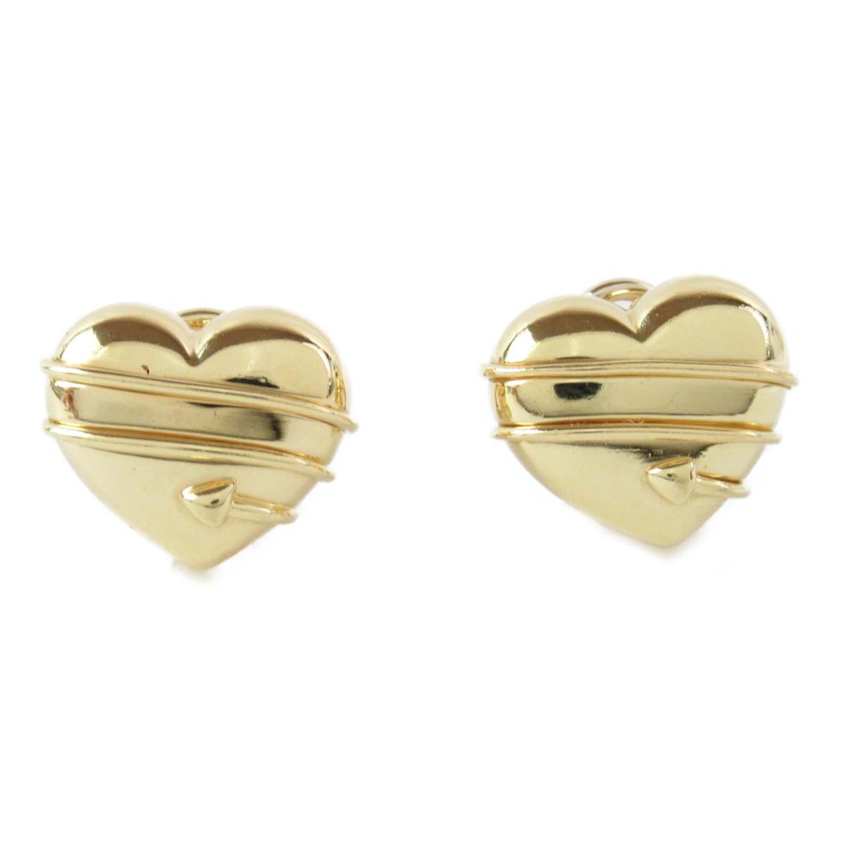 時間指定不可 中古 ティファニー ハート アローイヤリング レディース K18yg 750 イエローゴールド Tiffany Co Brandoff ブランドオフ 宝石 ブランド ジュエリー アクセサリー イヤリング 代引き手数料無料 Vulkanvegasissix Dcfo Dk