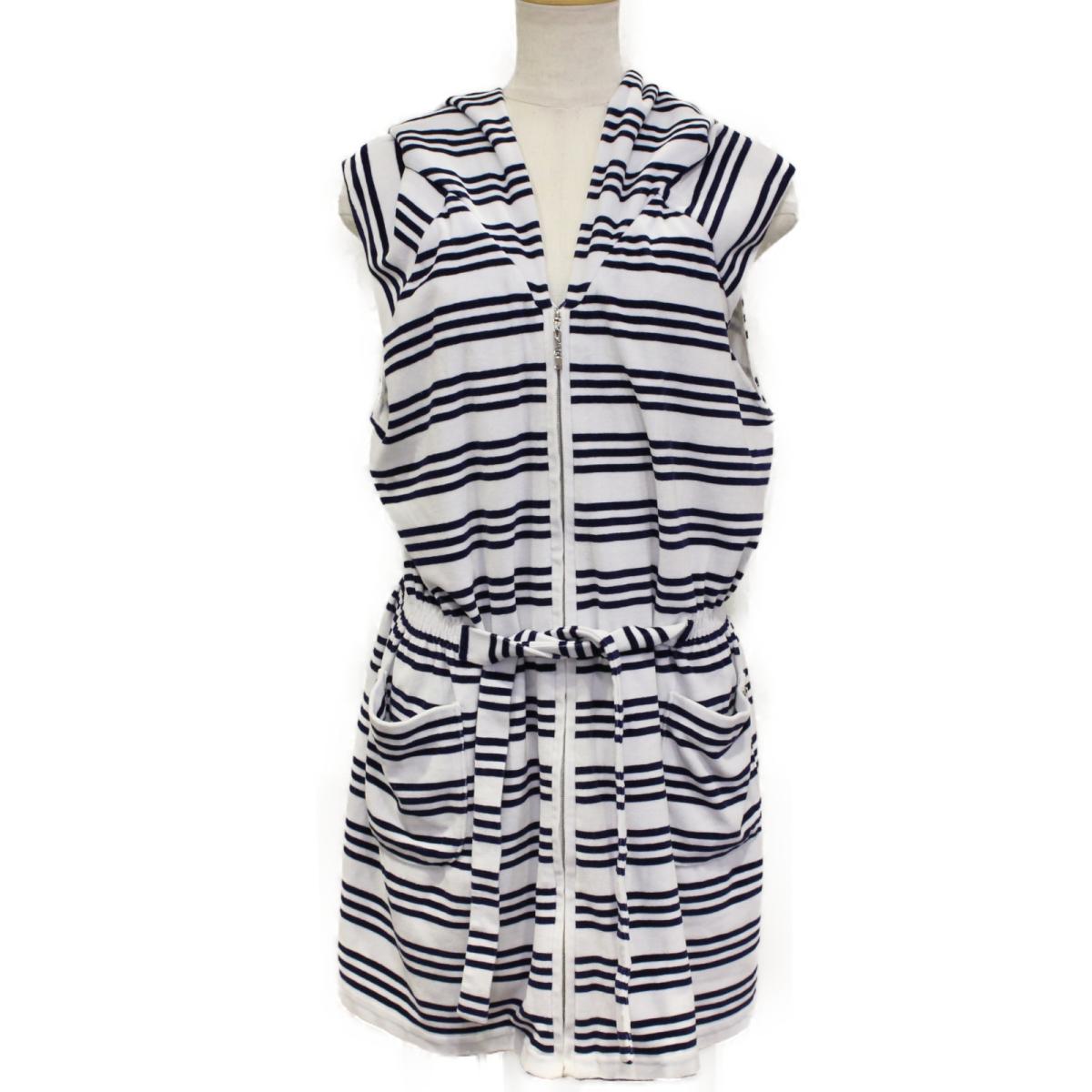 リアルサープラス 楽天市場 中古 クリスチャン ディオール ノースリーブ パーカー レディース コットン X ポリエステル15 ホワイト ネイビー 0ca9416 Dior Brandoff ブランドオフ 衣料品 衣類 ブランド トップス Brandoff銀座 人気トレンド