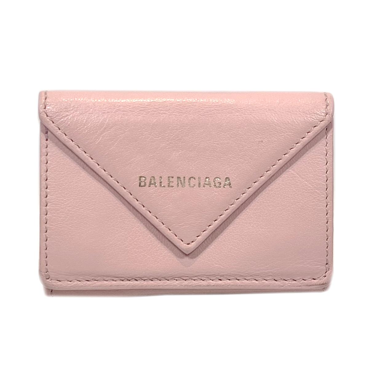 Balenciaga 財布 誕生日 ブランドオフ ピンク系 プレゼント 6 22 財布 時から ポイント2倍 最大1万円offクーポン なくなり次第終了 ギフト 三つ折り財布 バレンシアガ ランクb 三つ折り財布 中古 レディース レザー ピンク系 Balenciaga