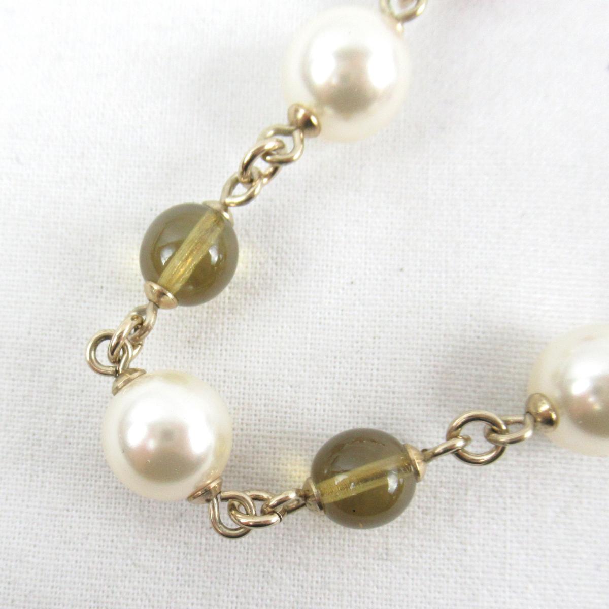 中古 シャネル ロング ネックレス A16 レディース フェイクパール カラーストーン ホワイト レッド Chanel Brandoff ブランドオフ 宝石 ブランド アクセサリー ペンダント Latmospherecatering Pl