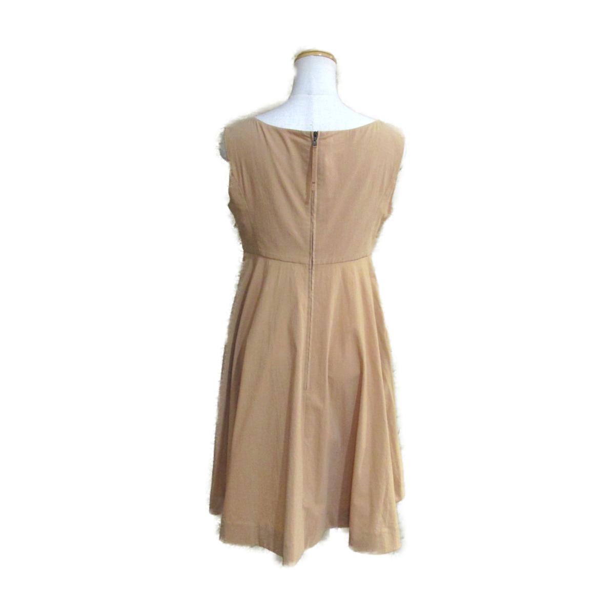 通販でクリスマス Foxey ワンピース 衣料品 ランクa ブランドオフ 誕生日 プレゼント ギフト 6 22 時から ポイント2倍 最大1万円offクーポン なくなり次第終了 中古 フォクシー ワンピース レディース コットン ナイロン ブラウン Foxey Brandoff