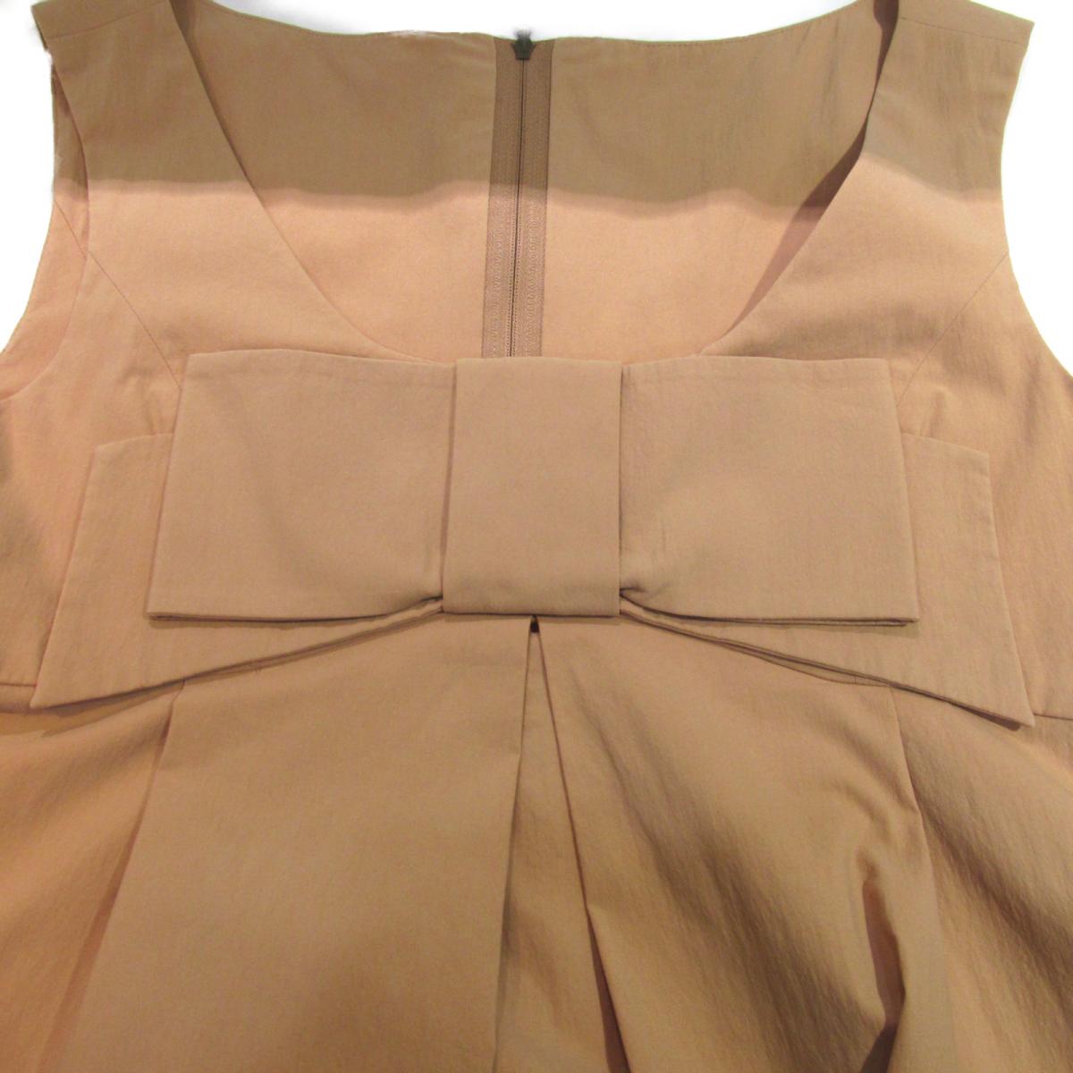 通販でクリスマス Foxey ワンピース 衣料品 ランクa ブランドオフ 誕生日 プレゼント ギフト 6 22 時から ポイント2倍 最大1万円offクーポン なくなり次第終了 中古 フォクシー ワンピース レディース コットン ナイロン ブラウン Foxey Brandoff