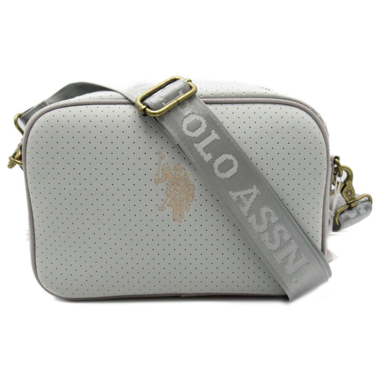 U S Polo ショルダーバッグmサイズ ブランドバッグ バッグ ブランドオフ Assn 新品 誕生日 プレゼント U S Polo ギフト ナイロン ユーエスポロ アソシエーション ショルダーバッグmサイズ レディース ナイロン ポリウレタン コットン ライトブルー グレー Us2581lg