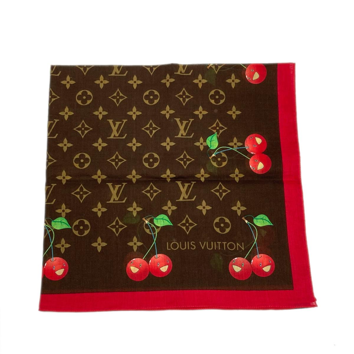 人気デザイナーのランクa レディーススカーフ Vuitton 送料無料 マフラー スカーフ Louis スカーフ ブランドオフ 衣料品 プレゼント 誕生日 モノグラム チェリーバッグ 小物 ブランド雑貨 ギフト 中古 ルイヴィトン スカーフ レディース コットン モノグラム
