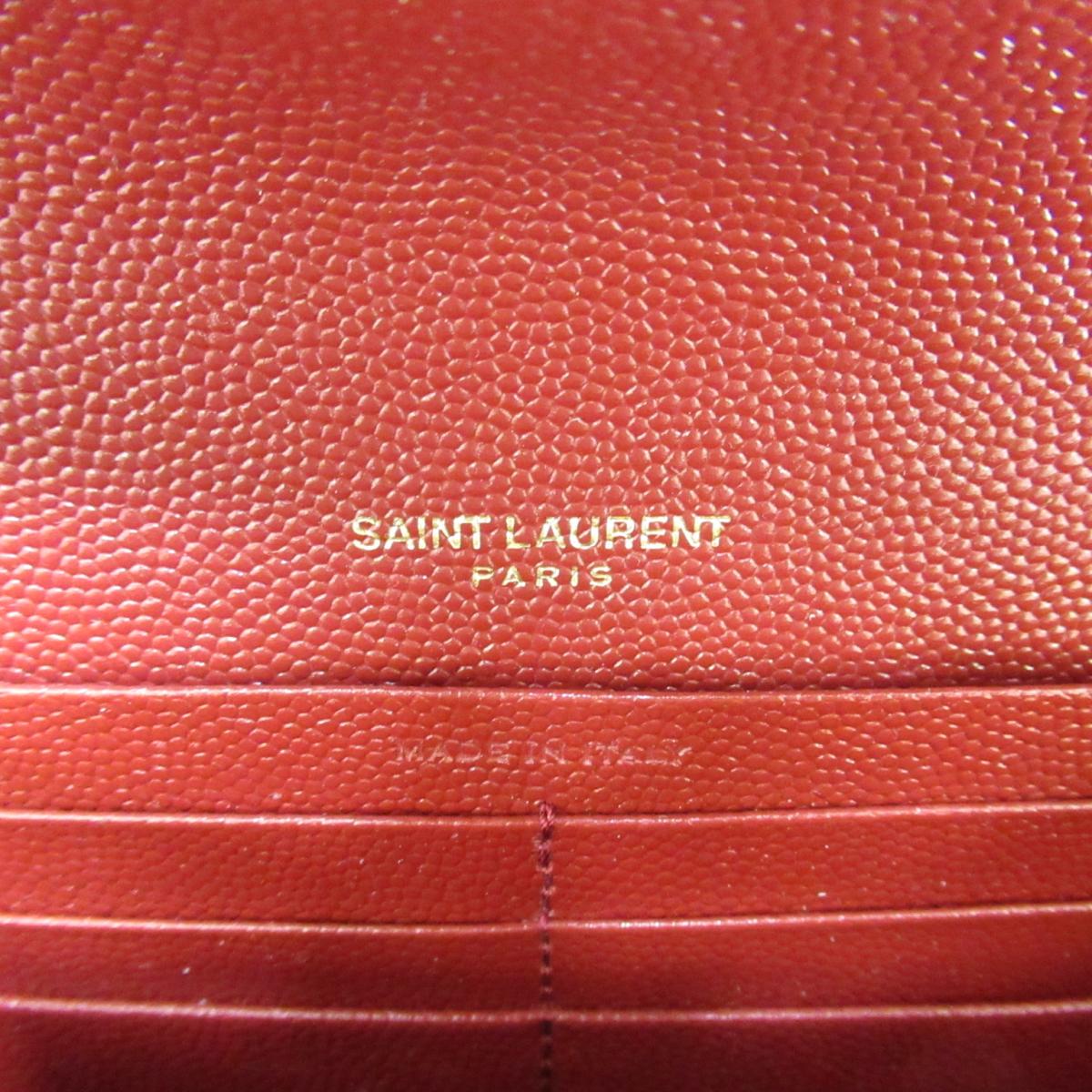 Laurent 新品 Zip長財布 サン ローラン ブランドオフ Saint 財布 財布 ケース 送料無料 8 9から プレゼント Zip長財布 誕生日 ギフト 最大2万円offクーポン 全品ポイント2倍 サン ローラン Zip長財布 レディース 牛革 カーフ レッド bow