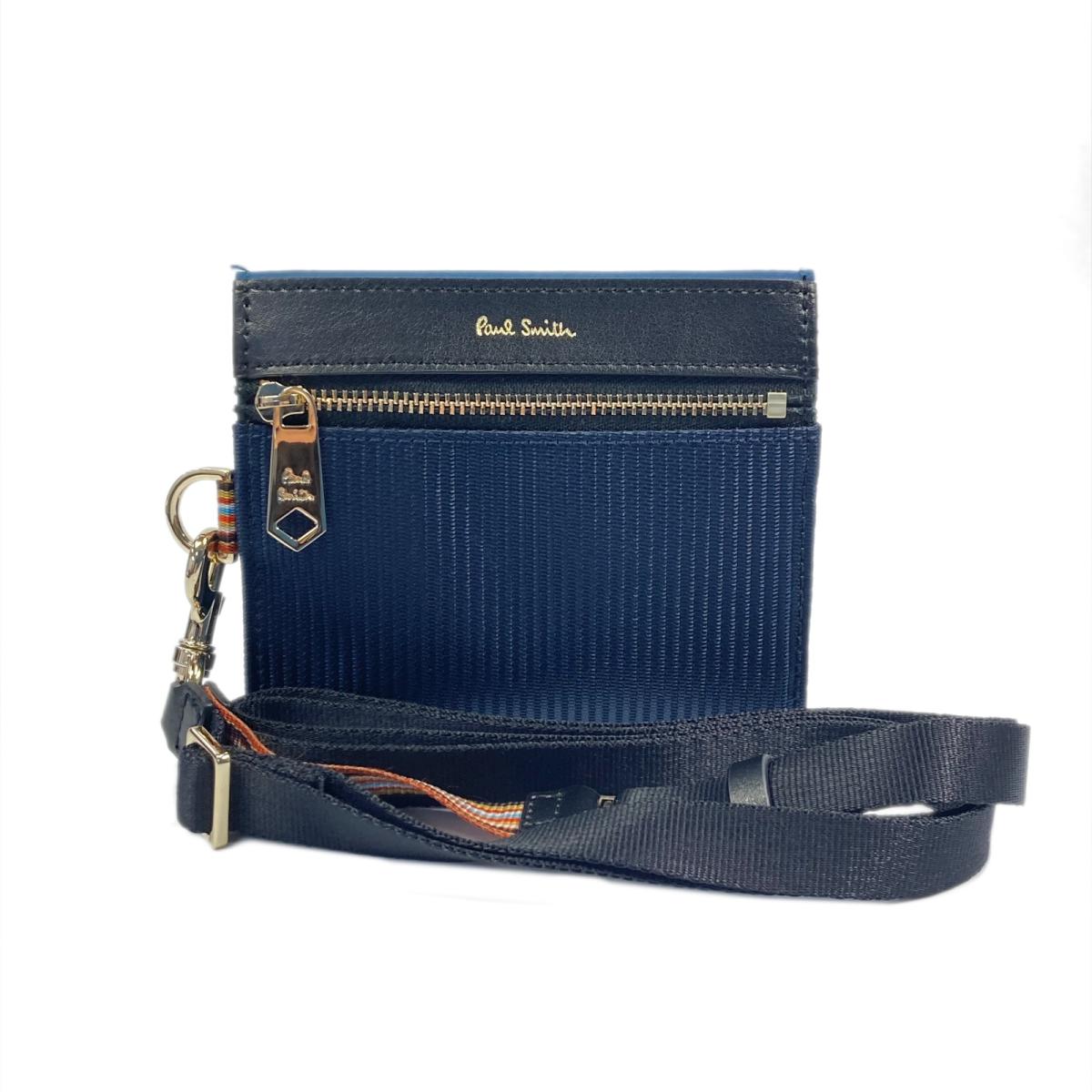 大人気定番商品 Paul メンズ財布 Smith ポール スミス ストラップ付き財布 ブランドオフ ブラックバッグ 小物 ブランド雑貨 ギフト プレゼント 6 22 時から ポイント2倍 最大1万円offクーポン なくなり次第終了 財布 ランクa 誕生日 中古 ポール スミス