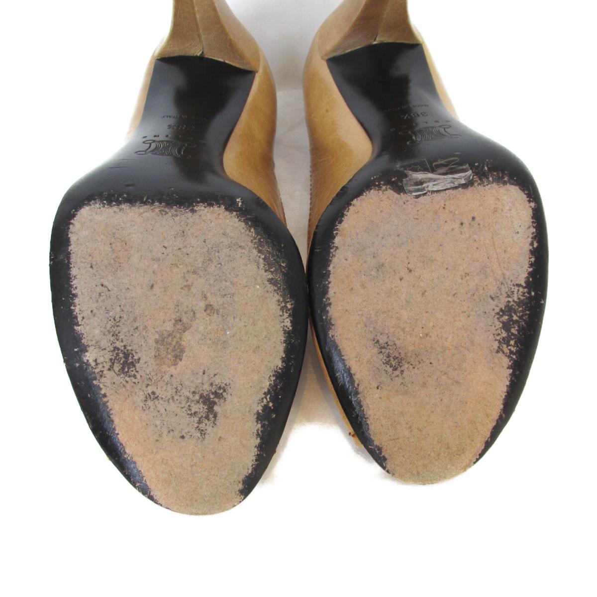 ミュール ランクb ブランドオフ その他 誕生日 6 22 中古 セリーヌ レディース ベージュ靴 中古 プレゼント Celine ギフト 時から ポイント2倍 最大1万円offクーポン なくなり次第終了 セリーヌ ミュール レディース レザー ベージュ Brandoff銀座