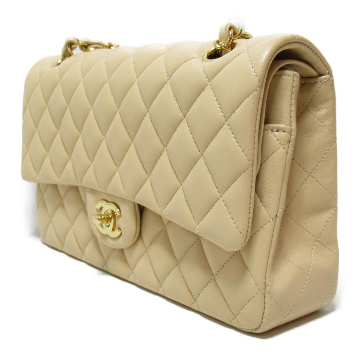 チェーンショルダーバッグ バッグ 中古 バッグ Chanel ラムスキン ラムスキン ベージュ ゴールド金具 Brandoff銀座 マトラッセ レディース 6 22 誕生日 送料無料 レディース ランクa シャネル チェーンショルダーバッグ ギフト マトラッセ ブランドオフ