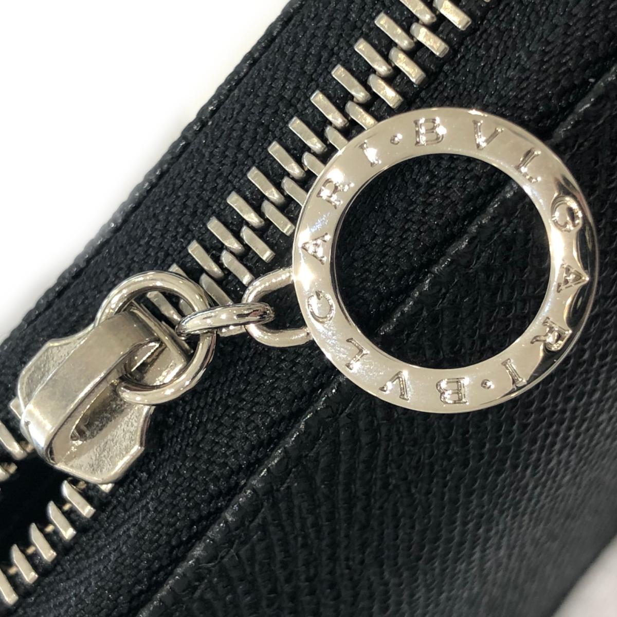 海外正規品 ランクa レディース財布 ラウンド長財布 中古 ラウンド長財布 Bvlgari 誕生日 ブランドオフ プレゼント 送料無料 ブルガリ 中古 ギフト 財布 ラウンド長財布 メンズ レザー ブラック Brandoff銀座 国内正規モデル レディース財布
