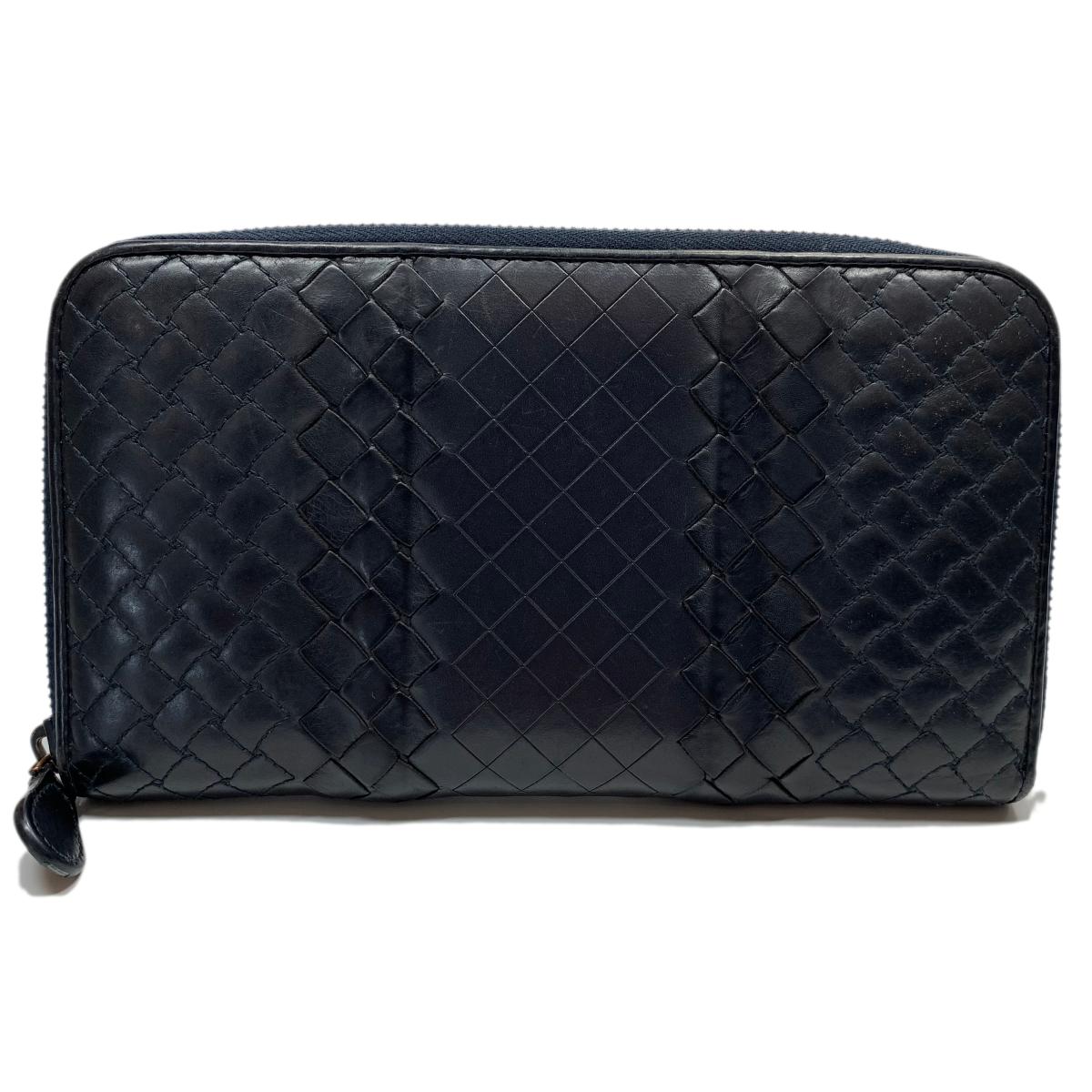 中古 ボッテガ ヴェネタ ラウンド長財布 ユニセックス レザー Psicologosancora Es