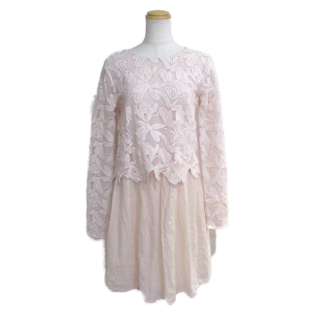 Chloe 6 22 ワンピース 誕生日 ワンピース ランクa 衣料品 ギフト プレゼント 6 22 中古 コットン ブランドオフ 時から ポイント2倍 最大1万円offクーポン なくなり次第終了 クロエ ワンピース レディース コットン ピンク Brandoff銀座