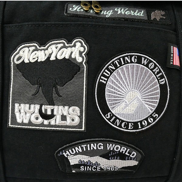 World ショルダーバッグ 2wayボディバッグ コンビニ受取 Hunting ワッペン ワッペン ドッグパッチ Dp5 Dog メンズ レディース ブラック Patch Blk Dog クーポンで800円off ハンティングワールド 5023 コンビニ受取 ブランド 海外ブランド専門店 Brandolハンティング