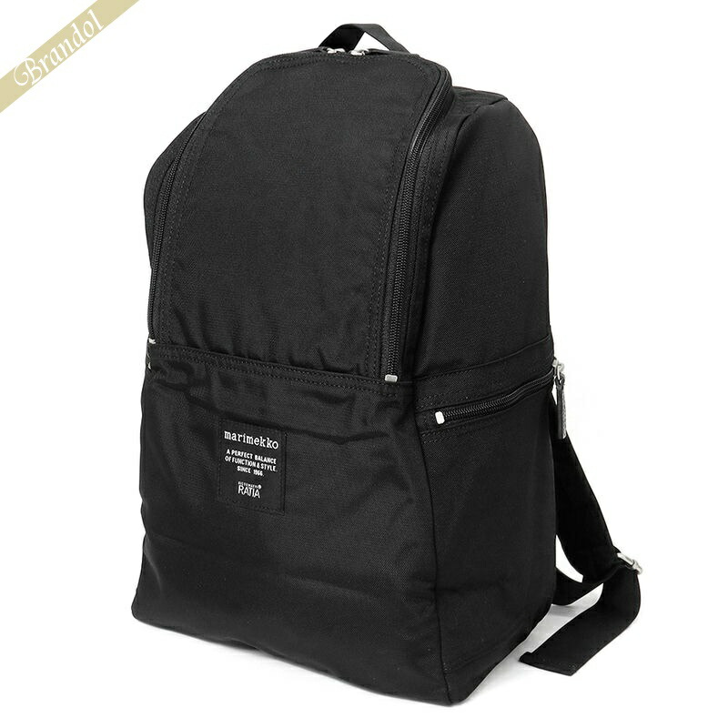 即発送可能 マリメッコ Marimekko レディース メンズ リュックサック Metro メトロ ナイロン バックパック ブラック 999 ブランド メーカー直売 Universusmedia Com