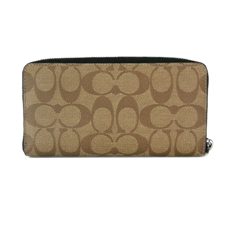楽天市場 コーチ Coach 財布 メンズ ラウンドファスナー長財布 シグネチャー ベージュ ブラック F Qbtn2 コーチアウトレット コンビニ受取 ブランド 海外ブランド専門店 Brandol