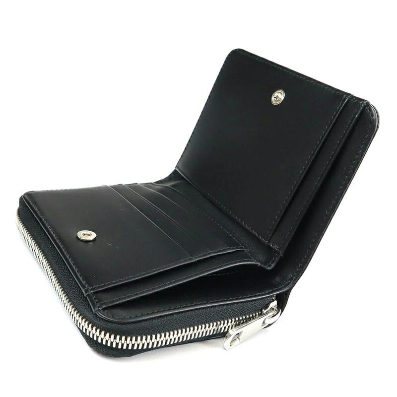 年中無休 アーペーセー A P C Lzz H Pxawv ブラック レザー Emmanuelle Compact 二つ折り財布 レディース メンズ 折りたたみ財布 Sutevalle Org